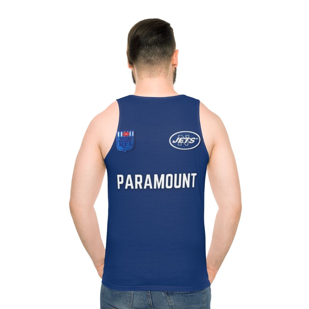 Retro Newtown Jets 1981 Rugby League Jersey Unisex Tank Top
