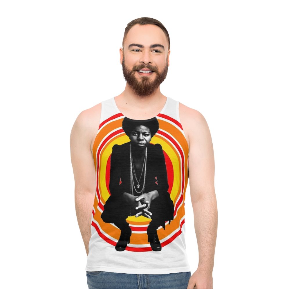 Retro Nina Simone Unisex Tank Top