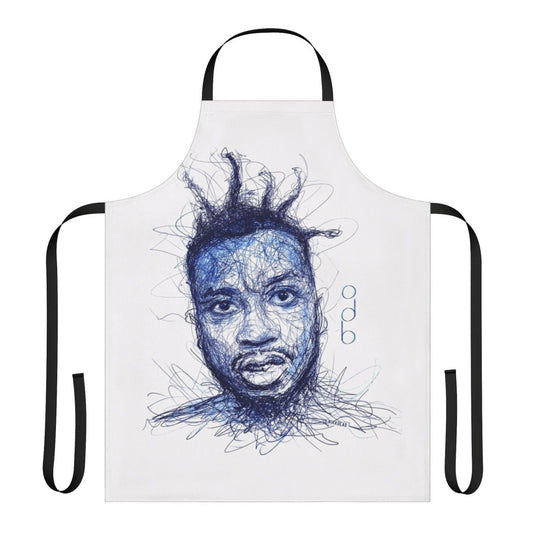 Retro-style apron featuring ODB and Wu-Tang Clan imagery