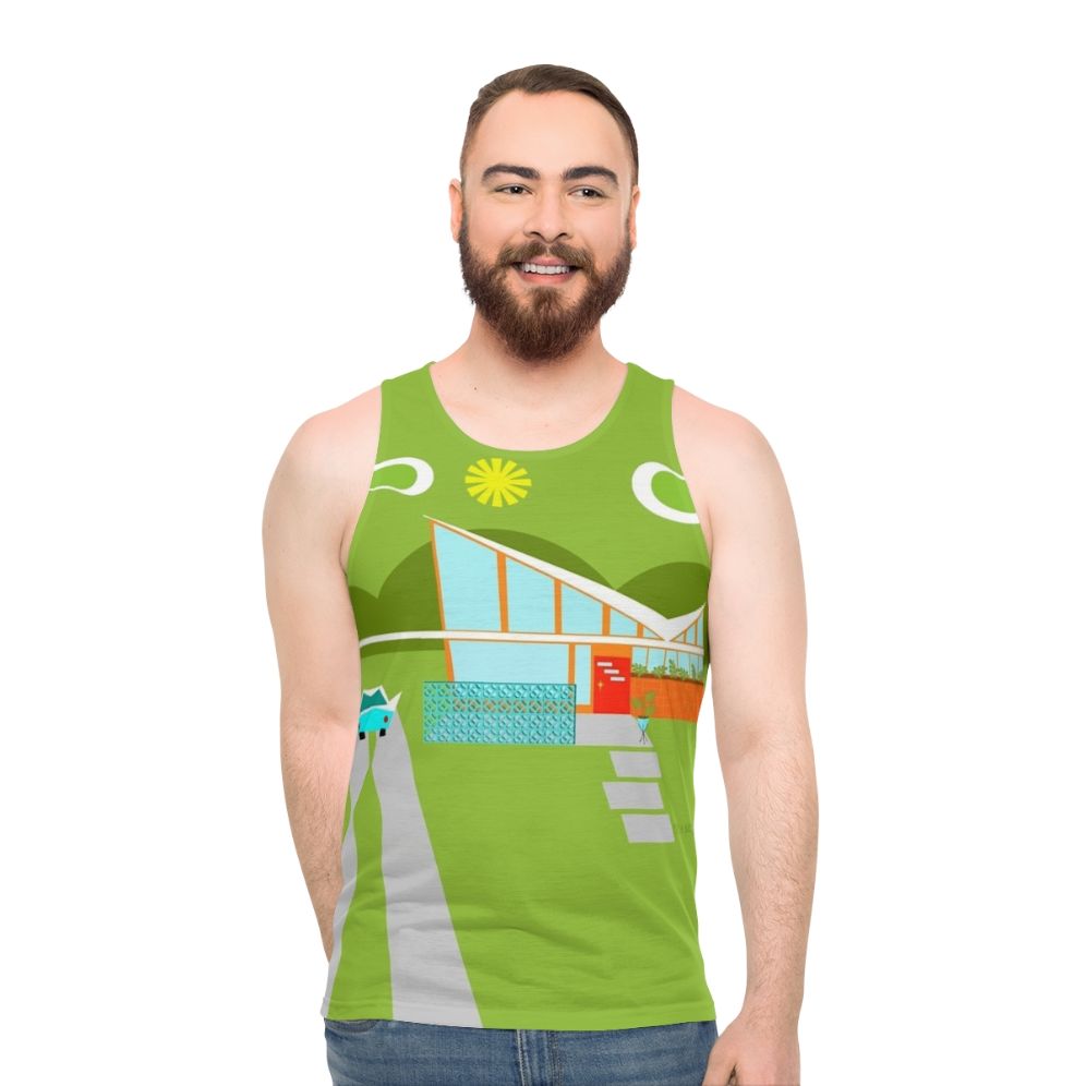 Retro Palm Springs 1960s Tank Top