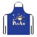 Vintage-style Pan Am Airlines inspired apron with iconic blue and white color scheme