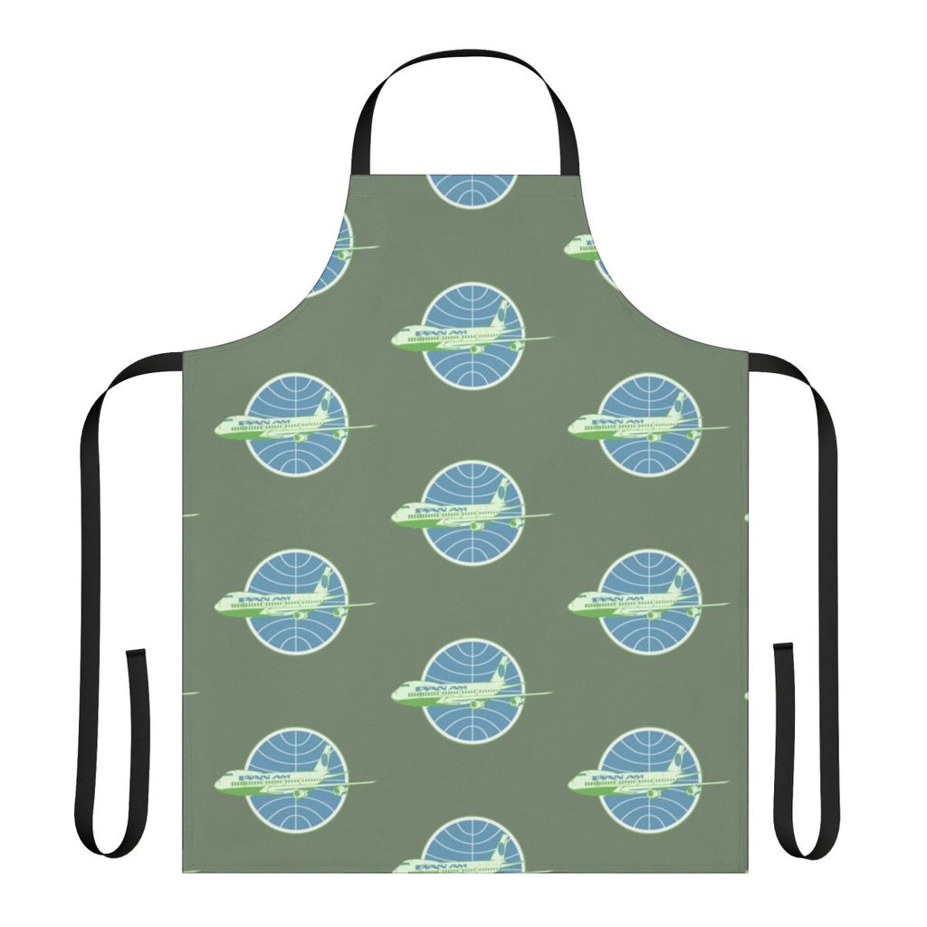 Apron featuring the iconic Pan Am aeroplane logo, perfect for aviation enthusiasts and airline staff.