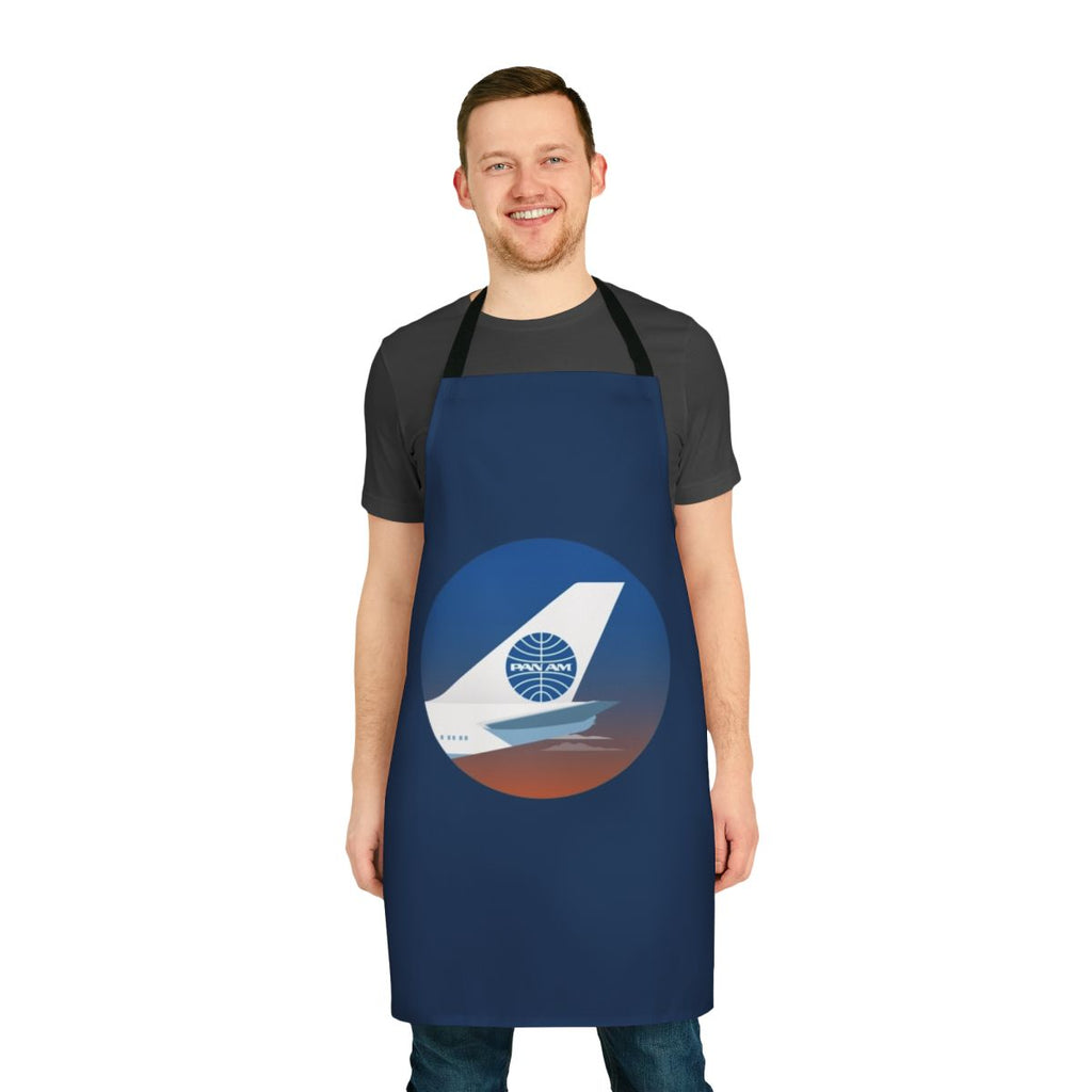 Retro Pan American World Airways inspired apron with vintage airline design