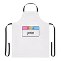 Retro-style apron featuring the historic Pan Am logo in LGBTQ+ pride colors