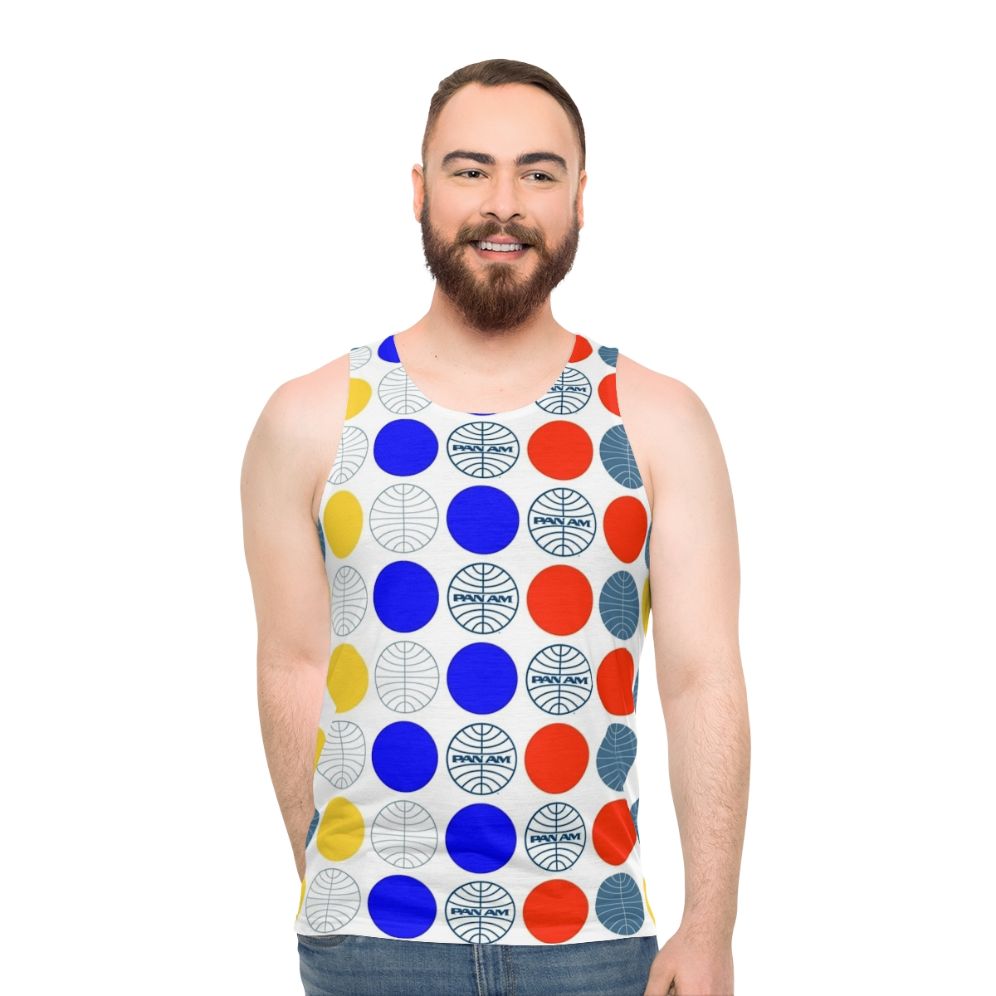 Retro Pan Am Unisex Tank Top