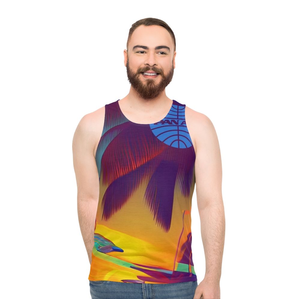 Retro Pan Am Unisex Tank Top