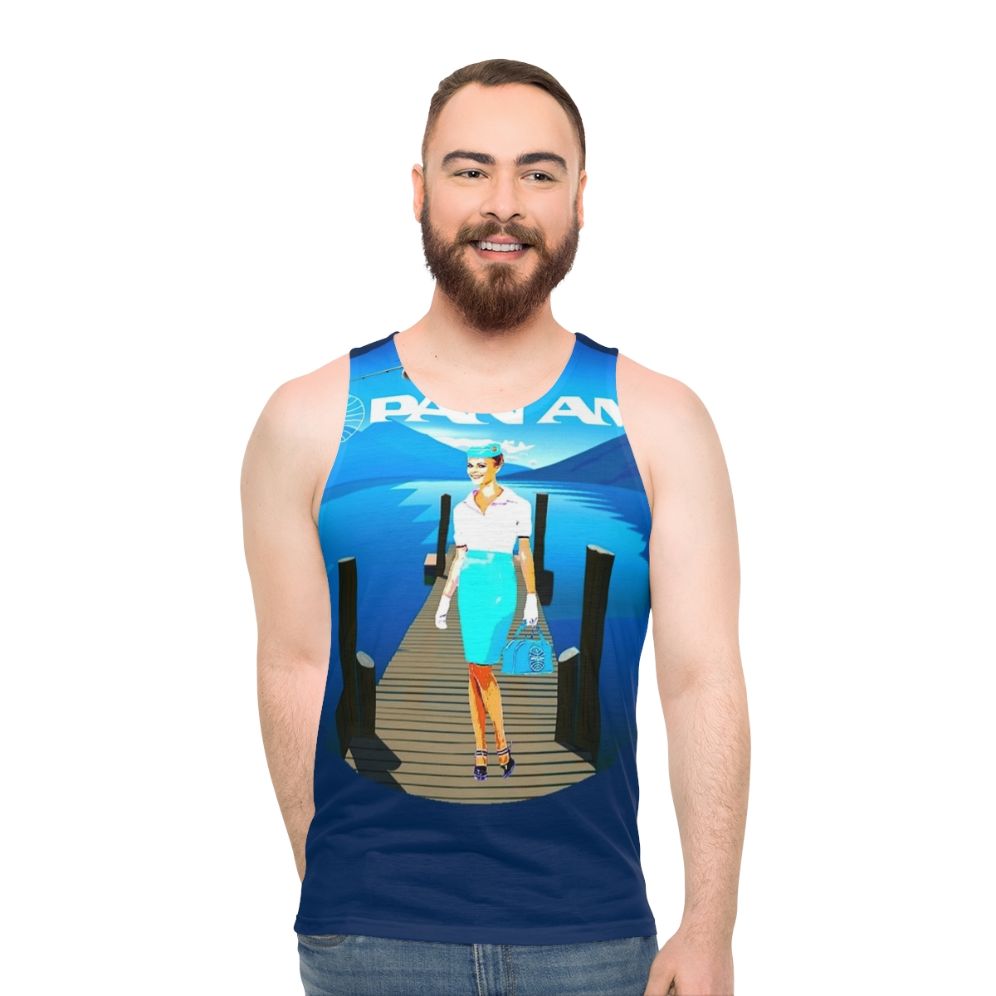 Retro Panama Unisex Tank Top