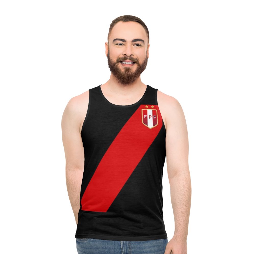 Retro Peru Jersey Unisex Tank Top