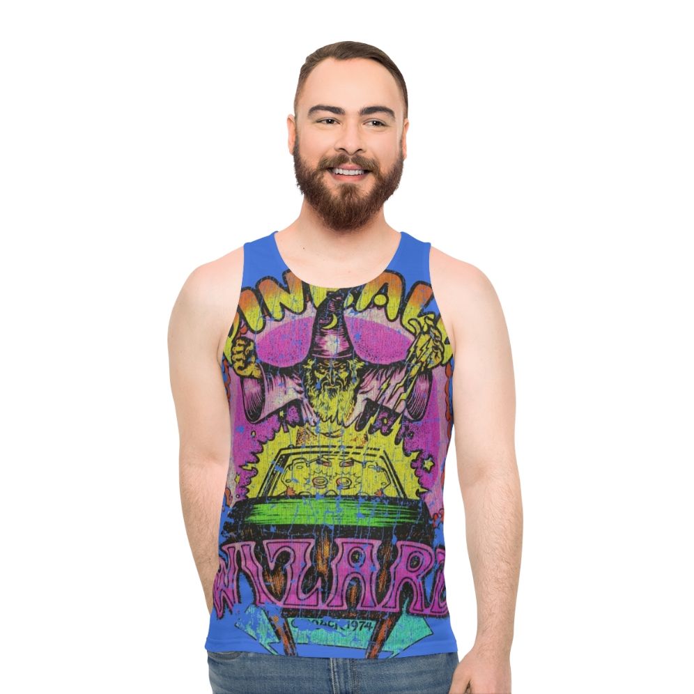 Retro Pinball Wizard 74 Unisex Tank Top