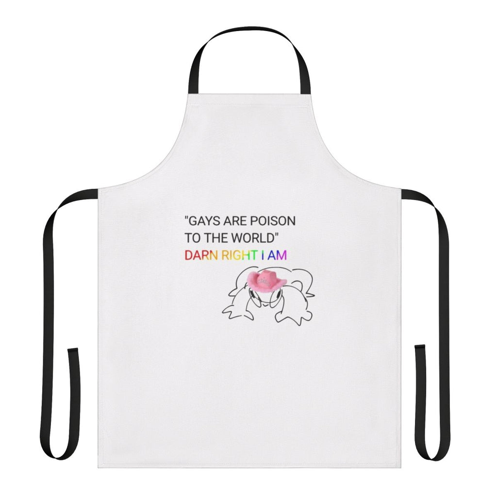 Retro-style pink cowboy hat apron with Pan Am airlines logo and vintage travel branding