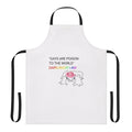 Retro-style pink cowboy hat apron with Pan Am airlines logo and vintage travel branding