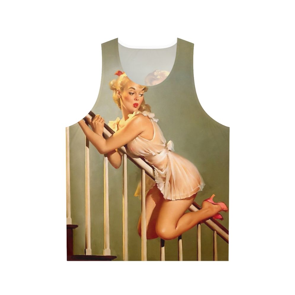 Retro Pinup Girl Unisex Tank Top