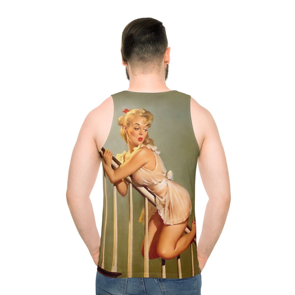 Retro Pinup Girl Unisex Tank Top