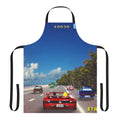 Retro pixel art apron featuring 8-bit and 16-bit gaming graphics