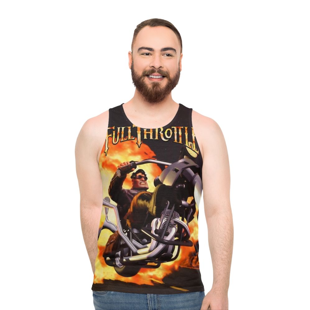 Retro pixel art unisex tank top
