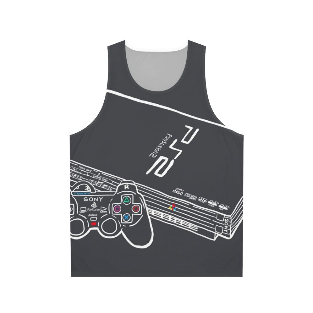 Retro Playstation 2 Console Unisex Tank Top
