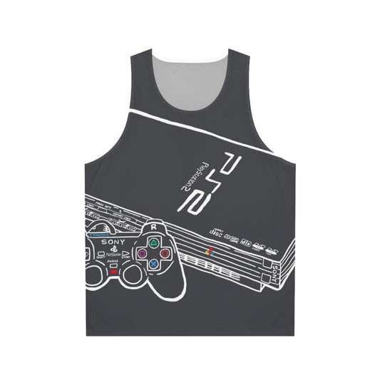 Retro Playstation 2 Console Unisex Tank Top