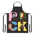 Vibrant pop art style apron depicting the iconic singer Rick Astley