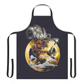 Colorful retro-style apron with pop art graphics