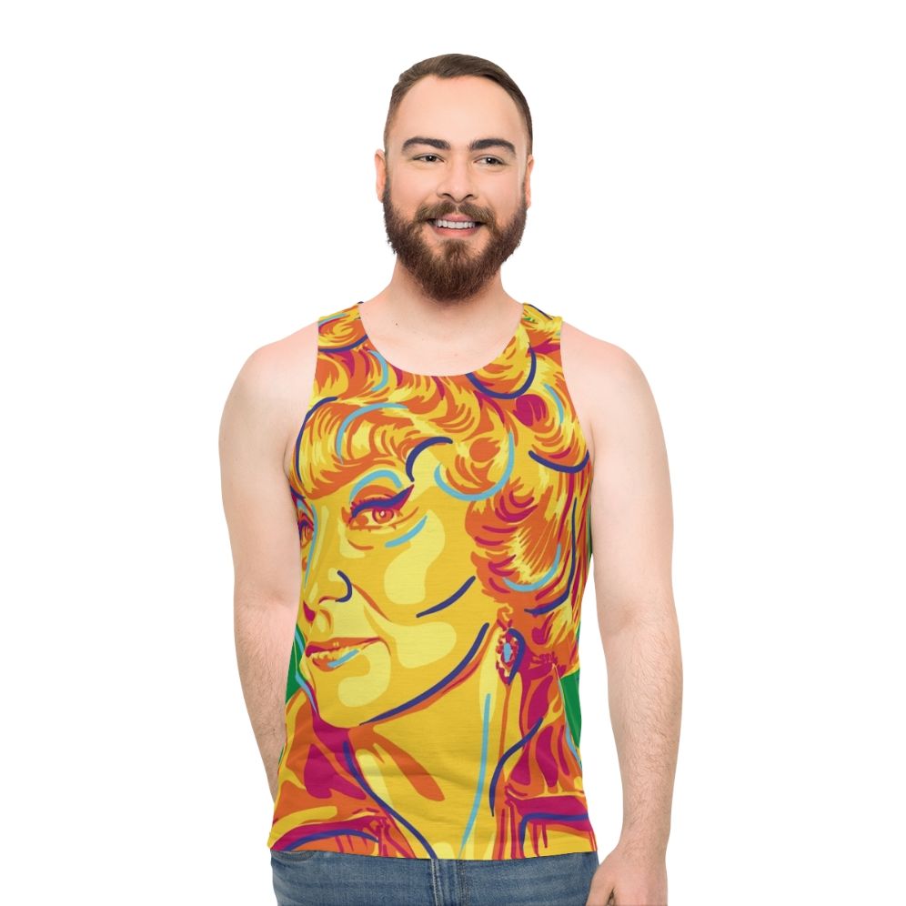 Retro pop art unisex tank top featuring Bewitched design