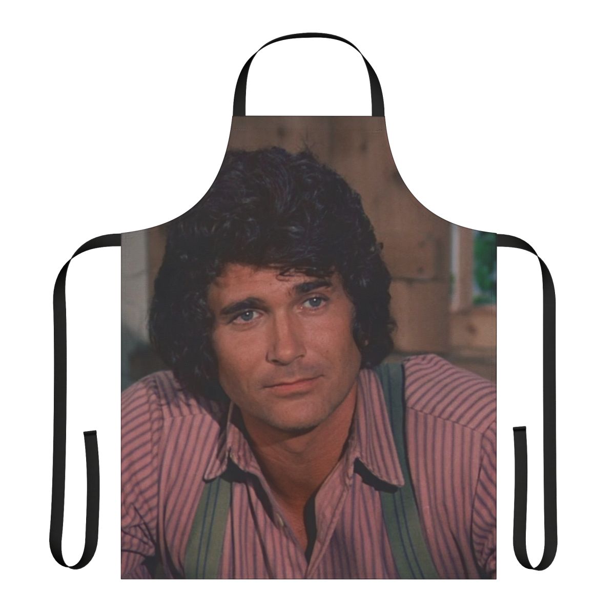 Retro prairie-style apron inspired by the classic TV series Little House on the Prairie