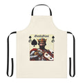 Retro-style apron featuring a progressive rock tribute band design