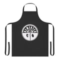 Retro-styled apron featuring the Demented Are Go band logo and psychobilly/rockabilly aesthetic
