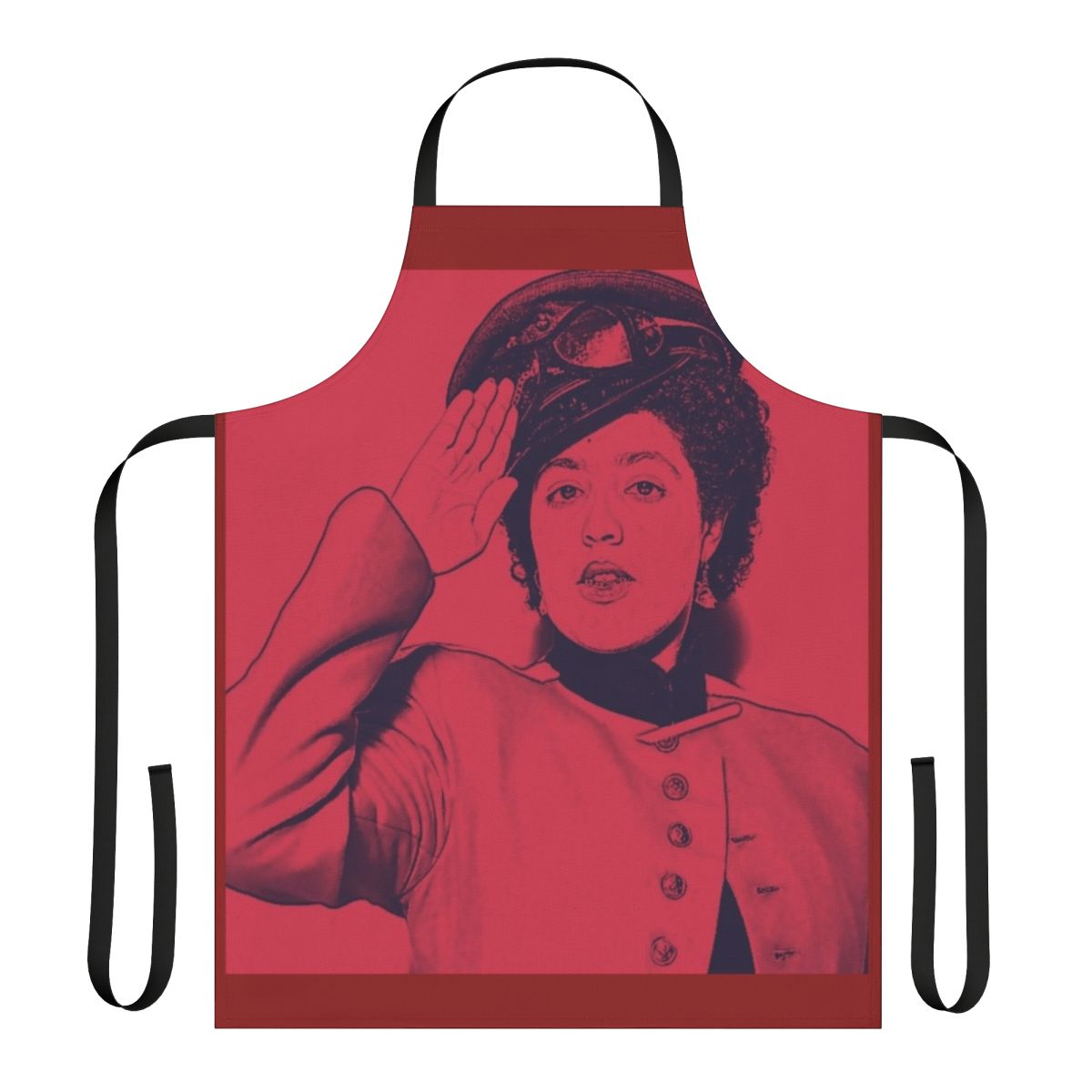 Retro-style punk apron featuring the iconic Poly Styrene and X-Ray Spex design