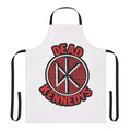 Retro punk rock band apron featuring bold American punk design