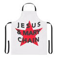 Retro punk rock band logo apron featuring the iconic star design of The Jesus And Mary Chain