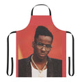 Retro-style apron with Bobby Brown and 80s R&B inspired design