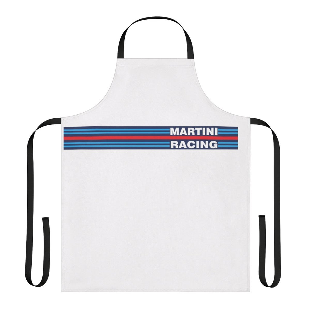 Stylish Martini Racing-Inspired Apron for Automotive Enthusiasts