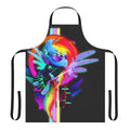 A colorful, synthwave-inspired apron featuring the character Rainbow Dash from My Little Pony: Friendship is Magic.