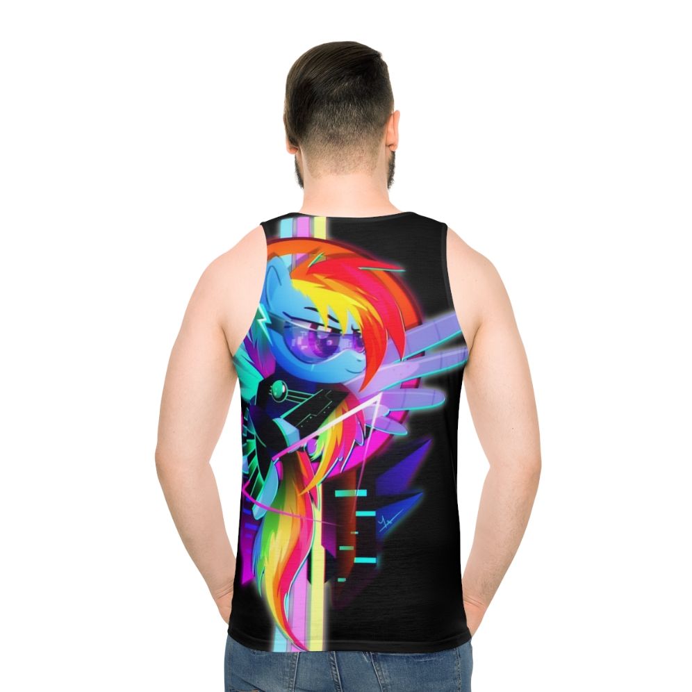 Retro Rainbow Dash Synthwave Unisex Tank Top