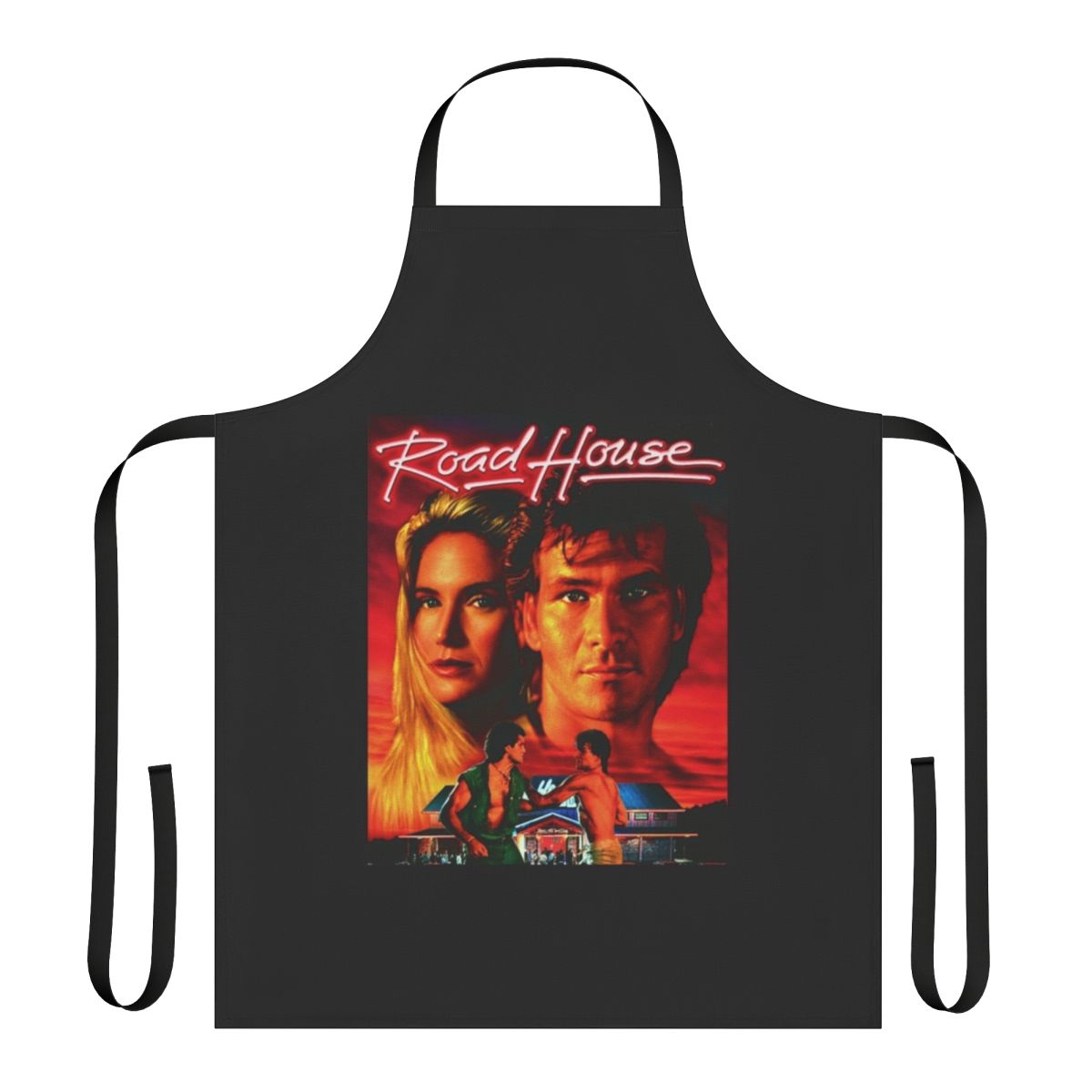 Retro Road House Fan Apron with Patrick Swayze Inspired Design