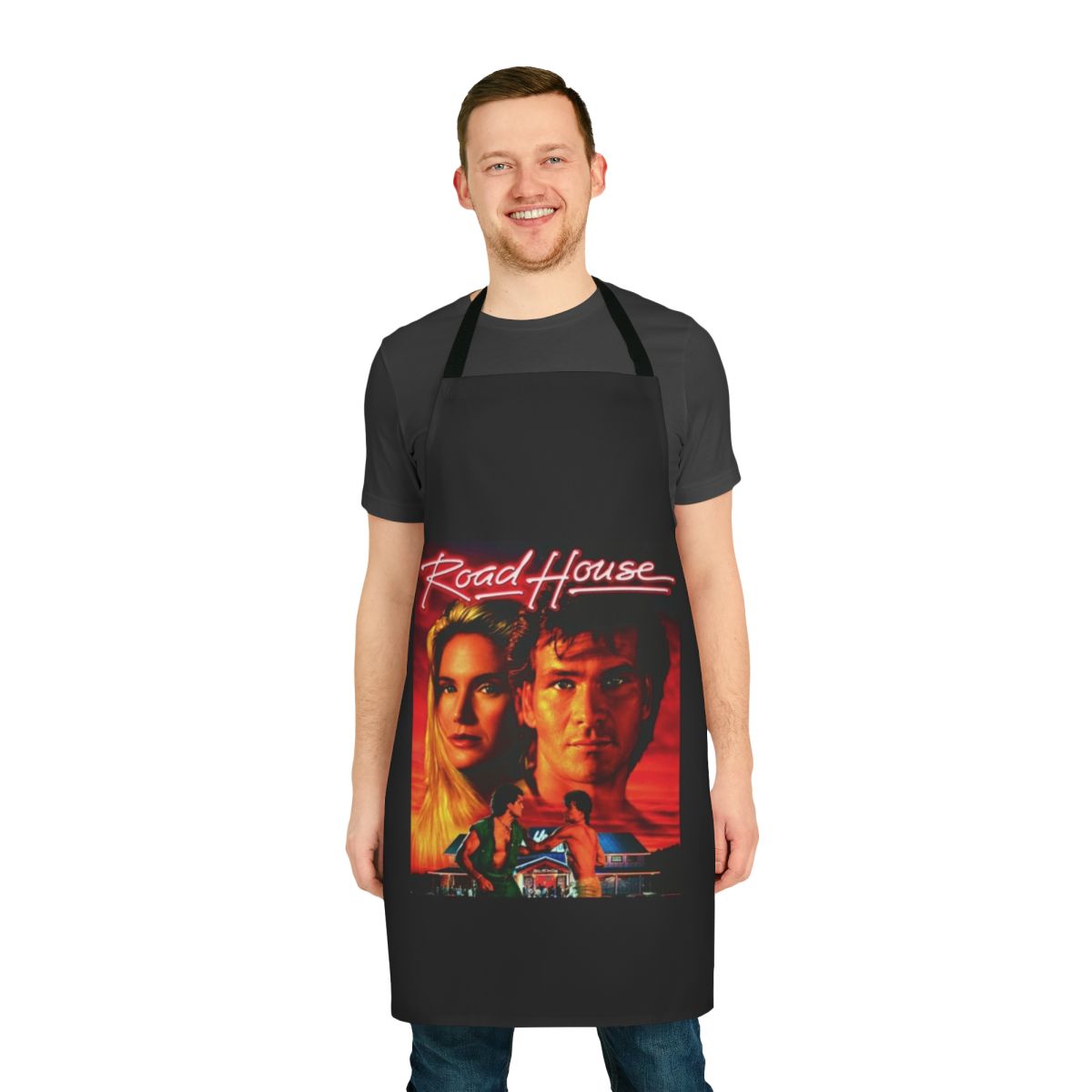 Retro Road House Fan Apron with Patrick Swayze Inspired Design