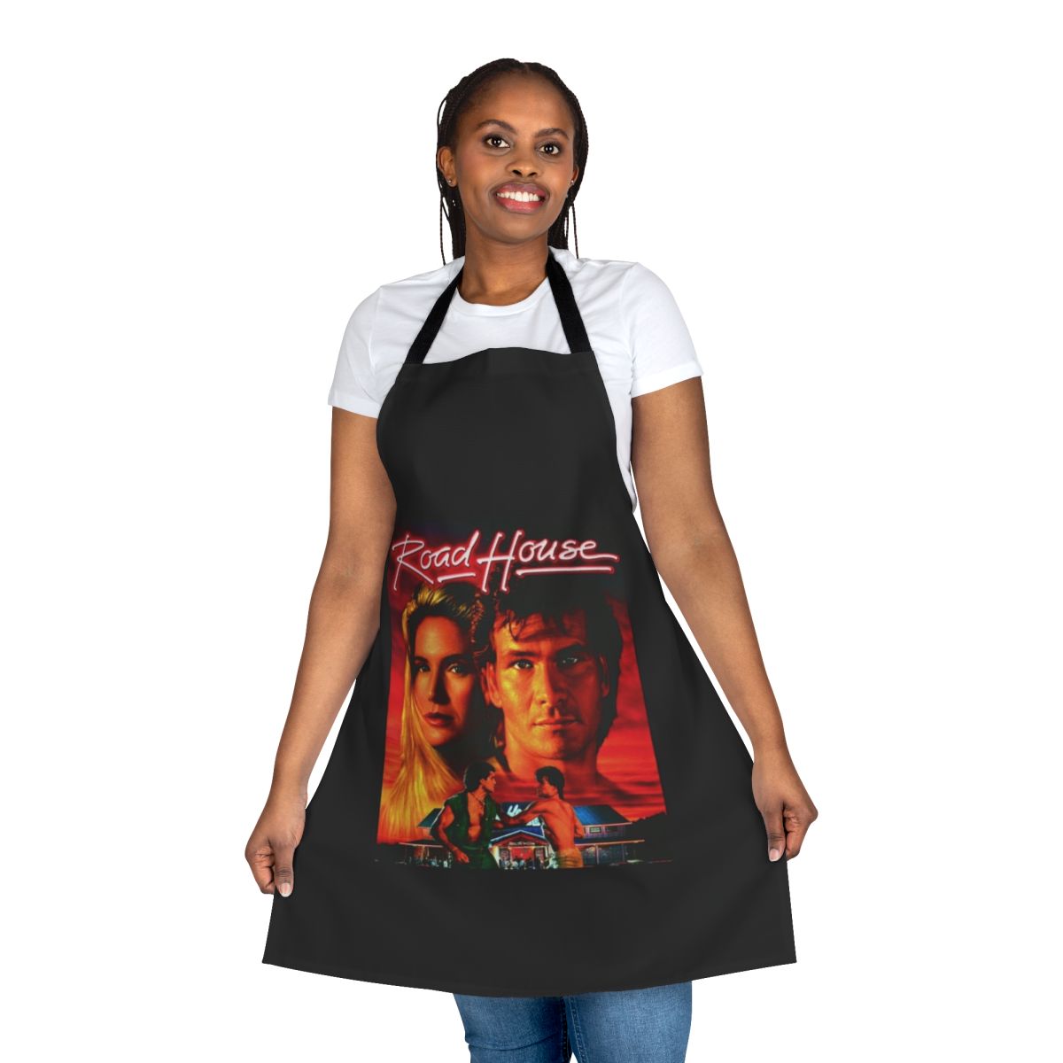 Retro Road House Fan Apron with Patrick Swayze Inspired Design