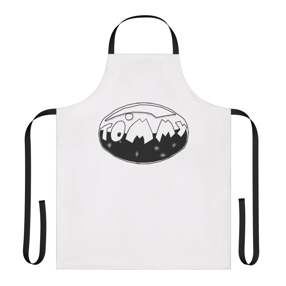 Retro rock band apron inspired by The Who's iconic rock opera "Tommy"