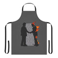 Stylish apron featuring a retro music design for classic rock fans and musicians.