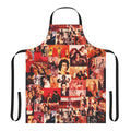 Retro Rocky Horror Inspired Apron with collage-style design