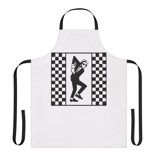Retro Rudeboy-Inspired Apron featuring Ska, Punk, and 2-Tone Inspired Designs
