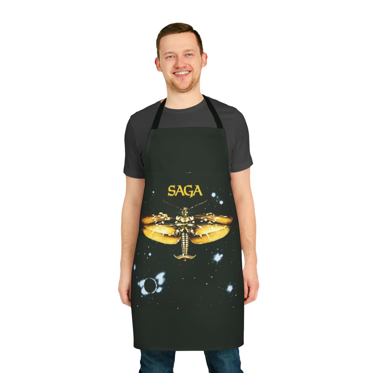 Retro Saga 1978 inspired apron in vintage style