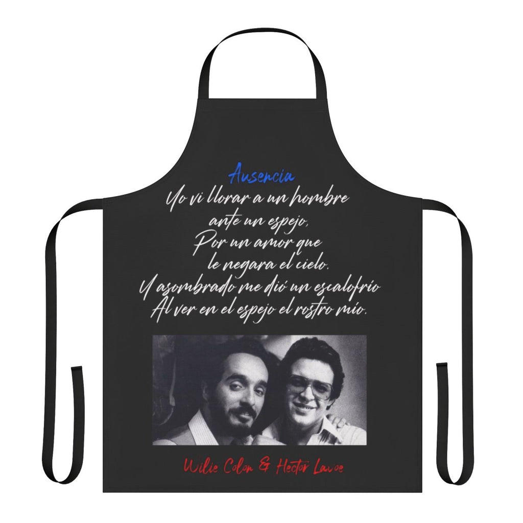 Retro-style apron featuring the legendary salsa music artists Willie Colon, Hector Lavoe, and more.
