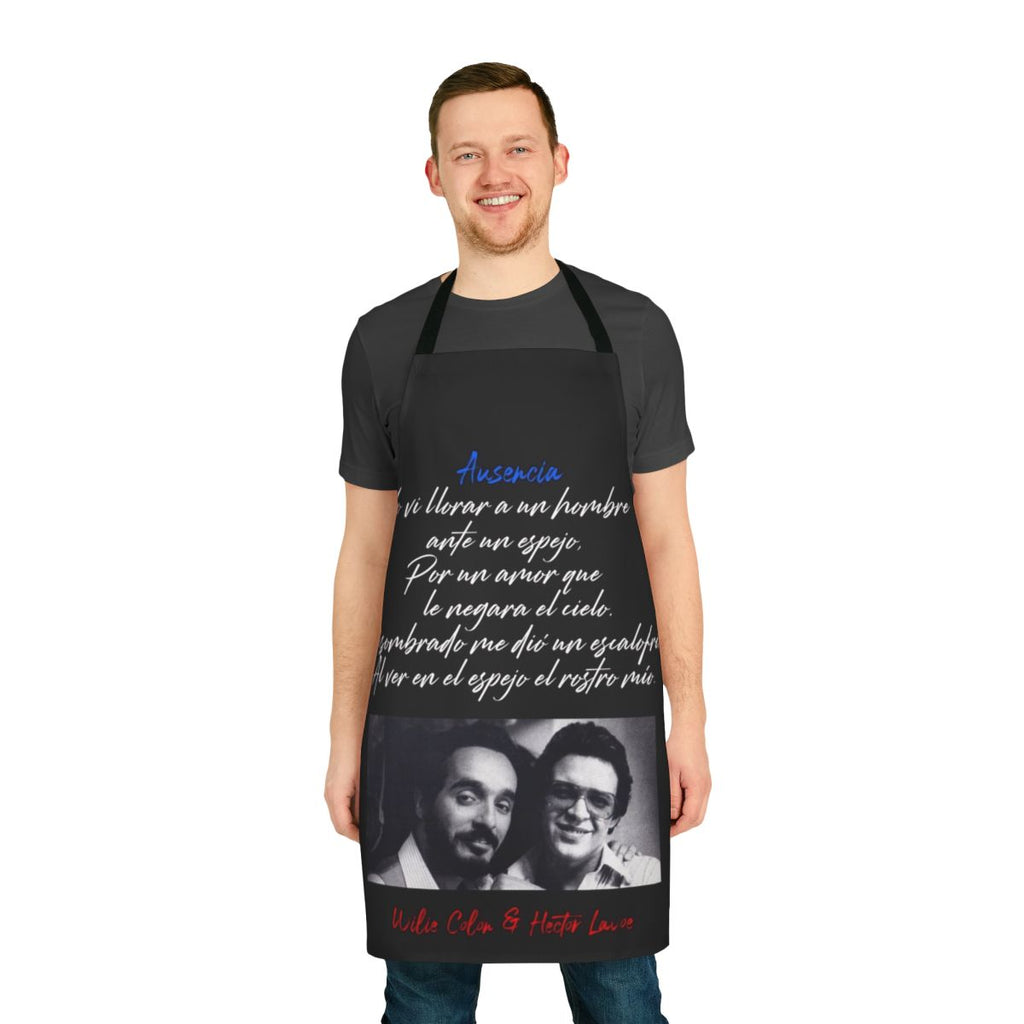 Retro-style apron featuring the legendary salsa music artists Willie Colon, Hector Lavoe, and more.