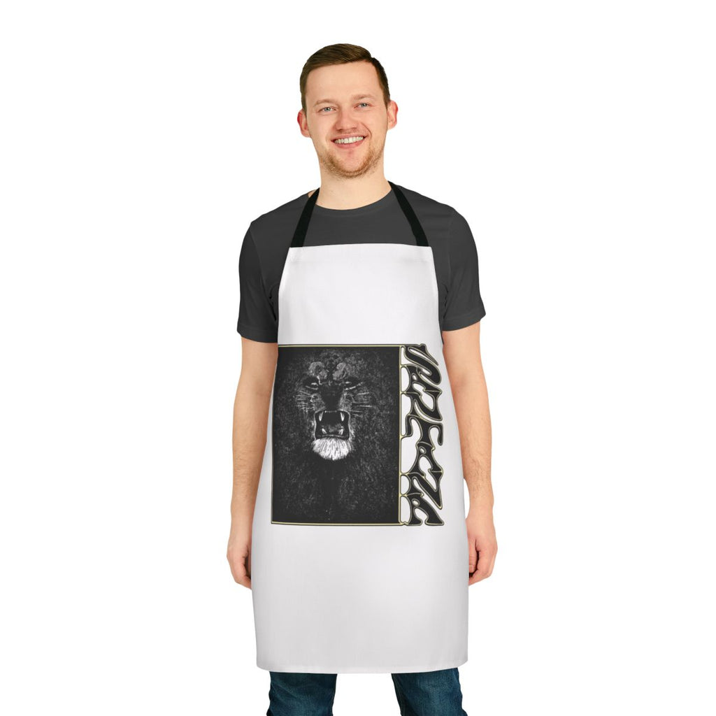 Cooking apron featuring the cover art of Santana's classic debut album