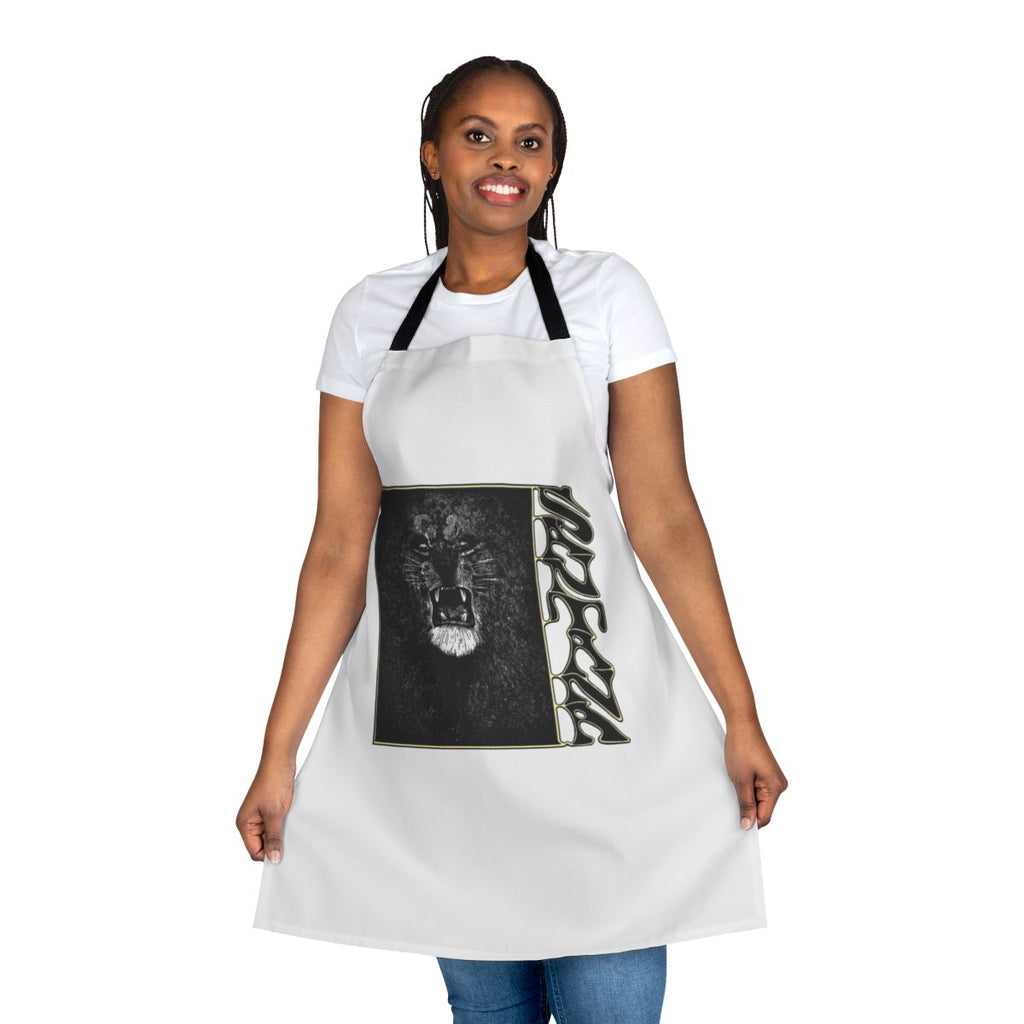 Cooking apron featuring the cover art of Santana's classic debut album