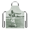 Green apron inspired by the Saskatchewan Roughriders retro football team