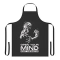 Retro science fiction apron with references to classic 90s movies like Total Recall