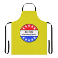 Retro sci-fi inspired kitchen apron with space and pop art elements