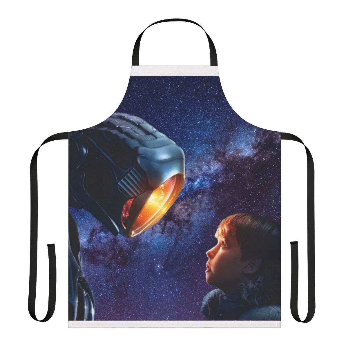 Retro science fiction "Lost in Space" themed apron
